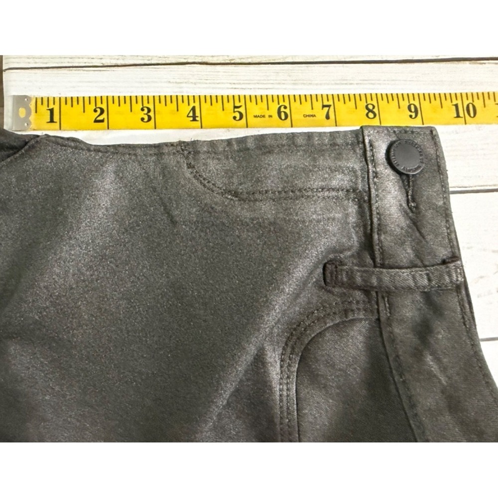 Articles of Society Sarah Coated Skinny Fit Jeans Black Womans Size 24 Mid Rise - Picture 4 of 9